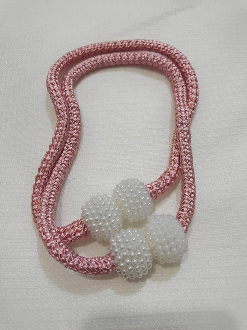 耐思  精品窗帘粉色绑绳