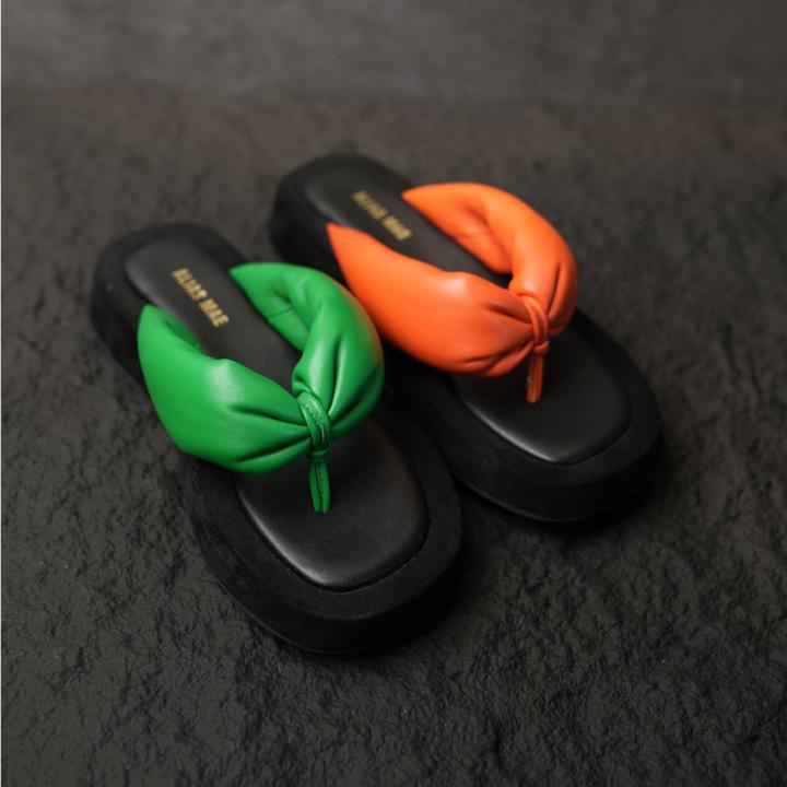 ALIAS MAE厚底夹脚人字拖鞋女ins潮2024年新款夏外穿沙滩凉拖鞋