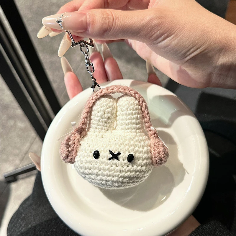 米菲小兔子纯手工钩织包包钥匙挂件公仔创意玩偶礼物情侣新年礼物