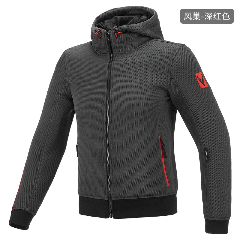 SBK风巢摩托车春夏秋季网眼休闲骑行服帽衫J21M10