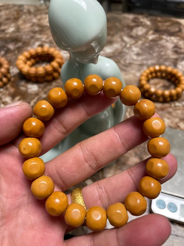 全品精雕猴头六方文玩猴头手串11+