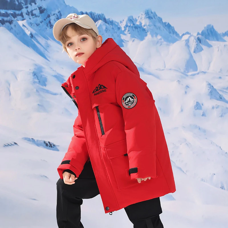 【极寒儿童羽绒服】中长款加厚男童2025新款洋气中大童女童冬季外套