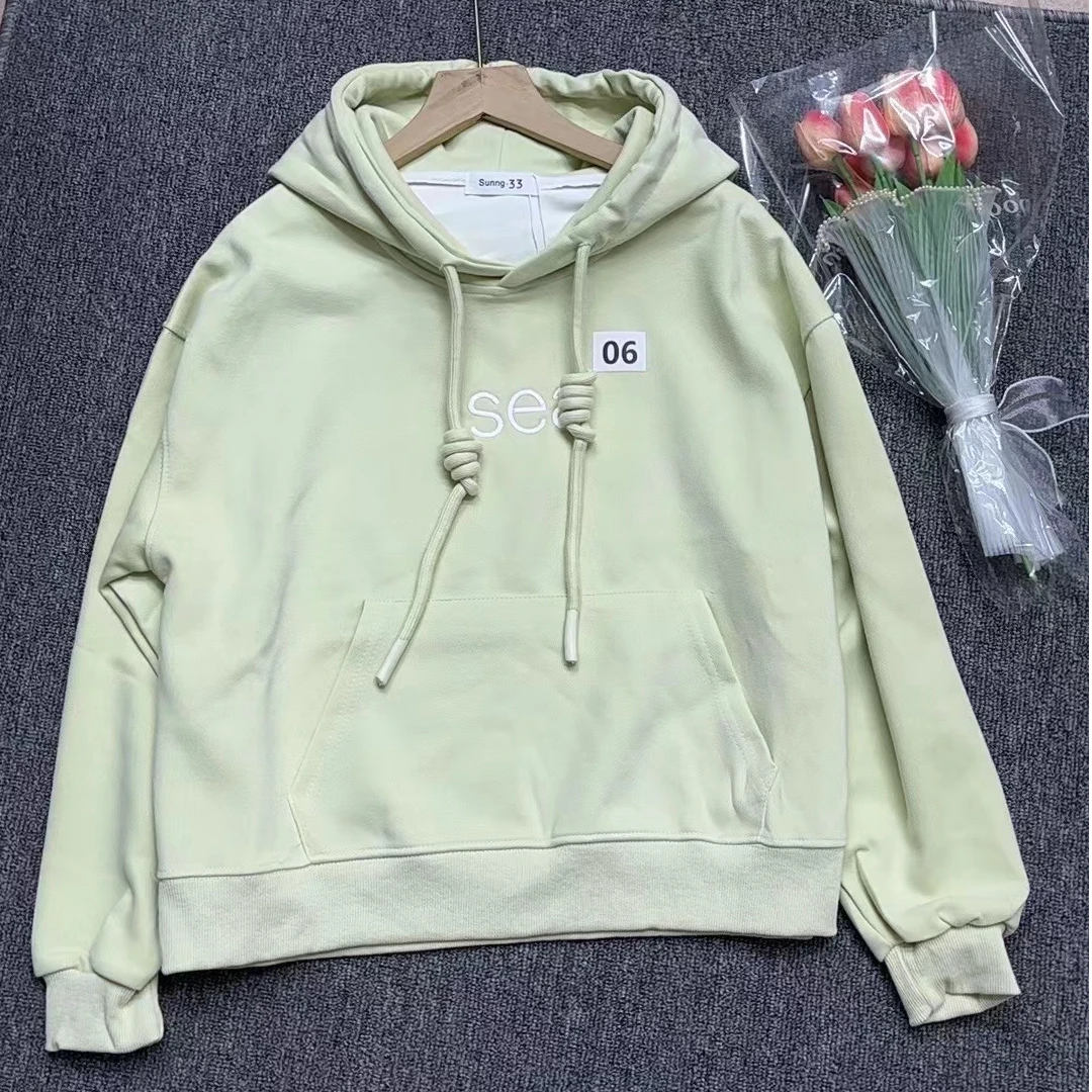 糖果色卫衣宽松慵懒风卫衣女