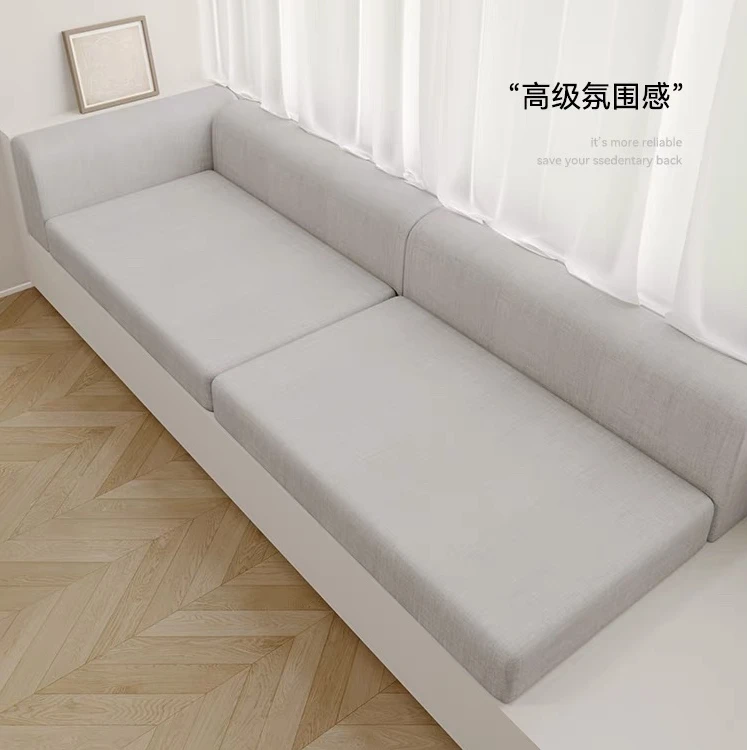 定制50D60D防滑高密度沙发垫加硬海绵实木红木坐垫飘窗垫榻榻米垫