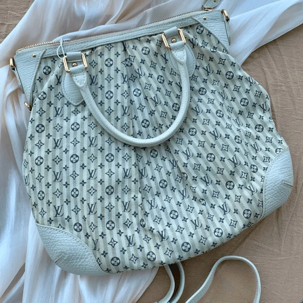 95新 LouisVuitton/路易威登 夏日丹宁牛仔单肩斜挎包