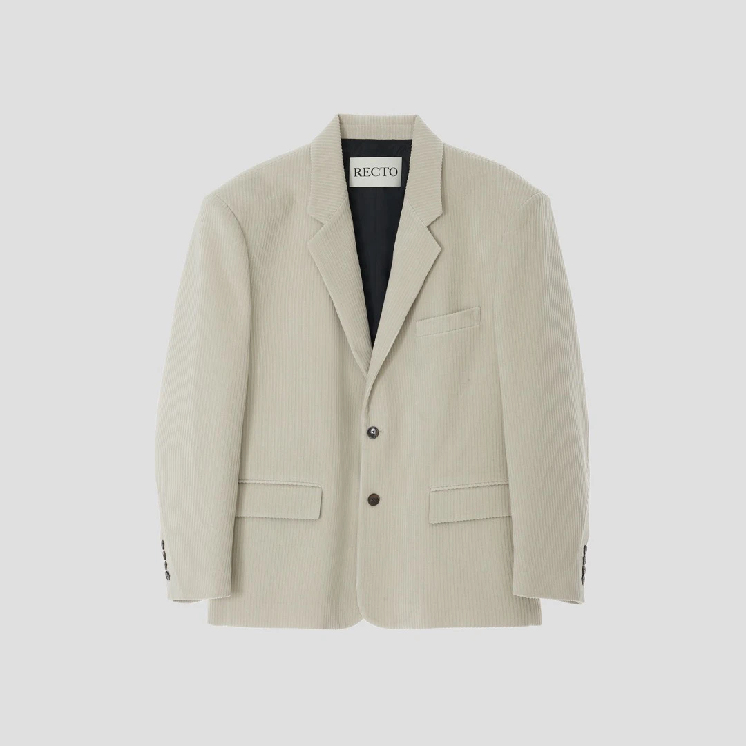 RECTO廓形单排扣西装