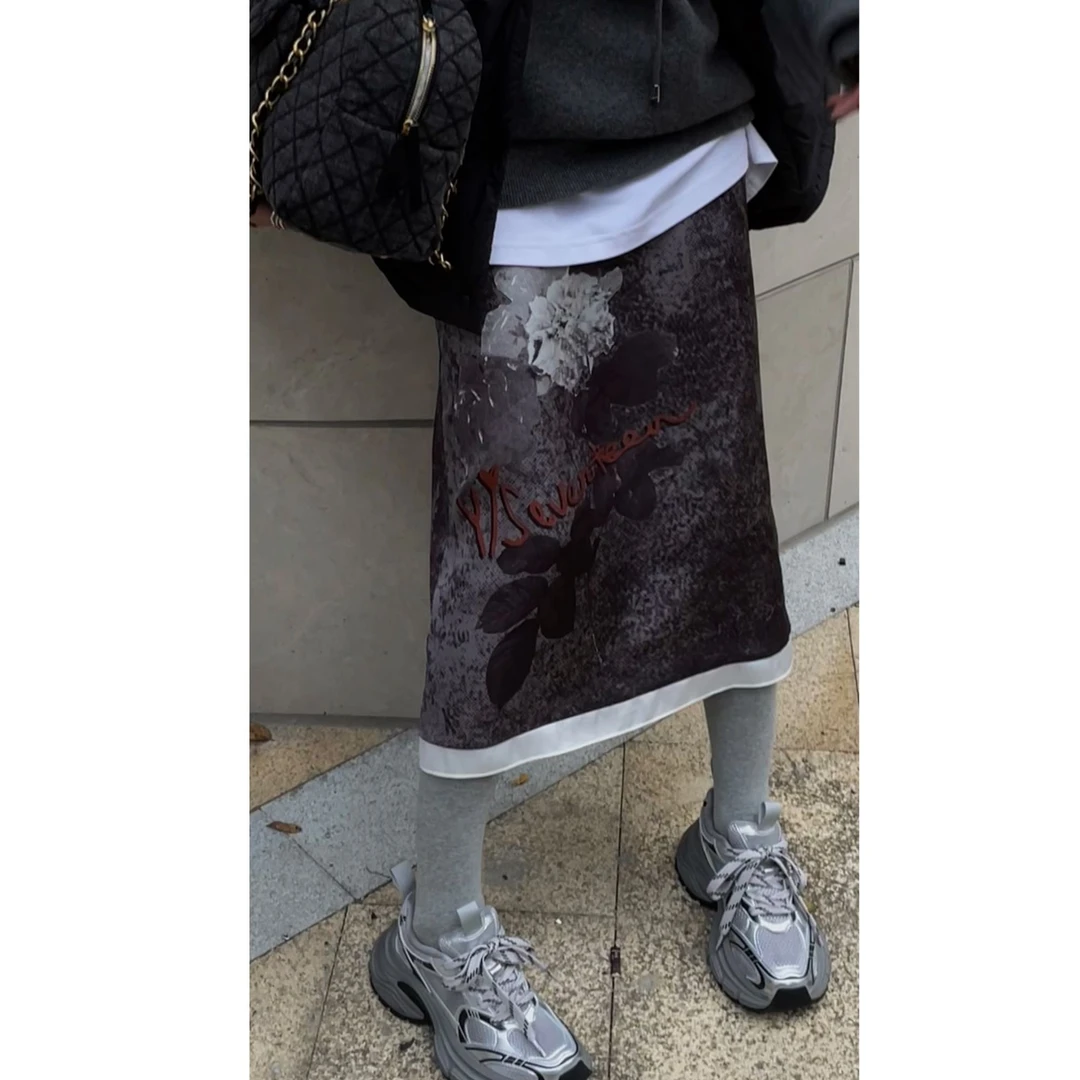 YSEVENTEEN以十七墨染烟雨系列半身裙