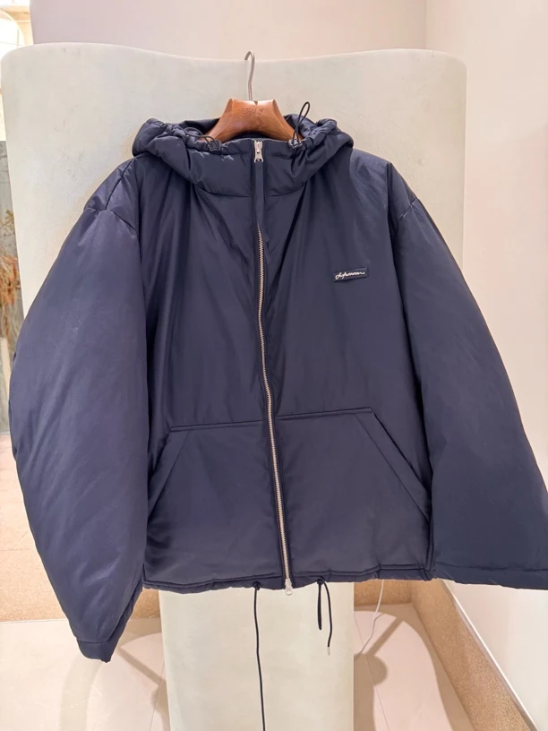 FAFAMOON 卫衣式廓形连帽羽绒服