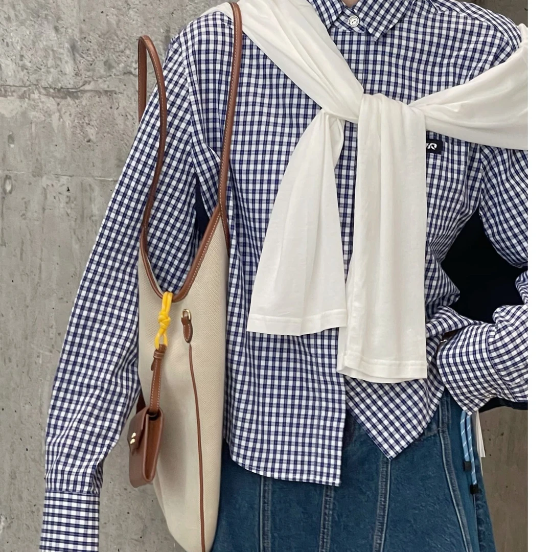 journal record短款长袖j衬衫