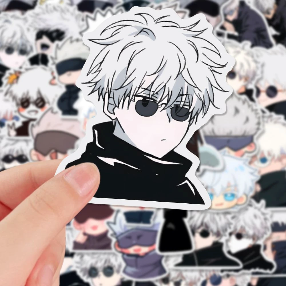 53张Q版可爱五条悟异形贴纸二次元动漫周边diy手机壳iPad贴画防水