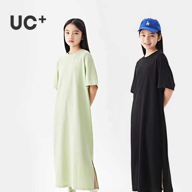 【孤品捡漏】棉叔叔UC+女大童三醋酸连衣裙吸湿速干亲子款343153010