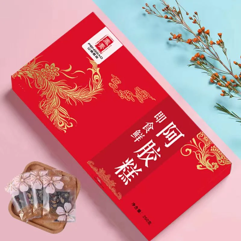 凤膏即食鲜手工阿胶糕山东膏方滋补品山东特产阿胶固元膏糕气血