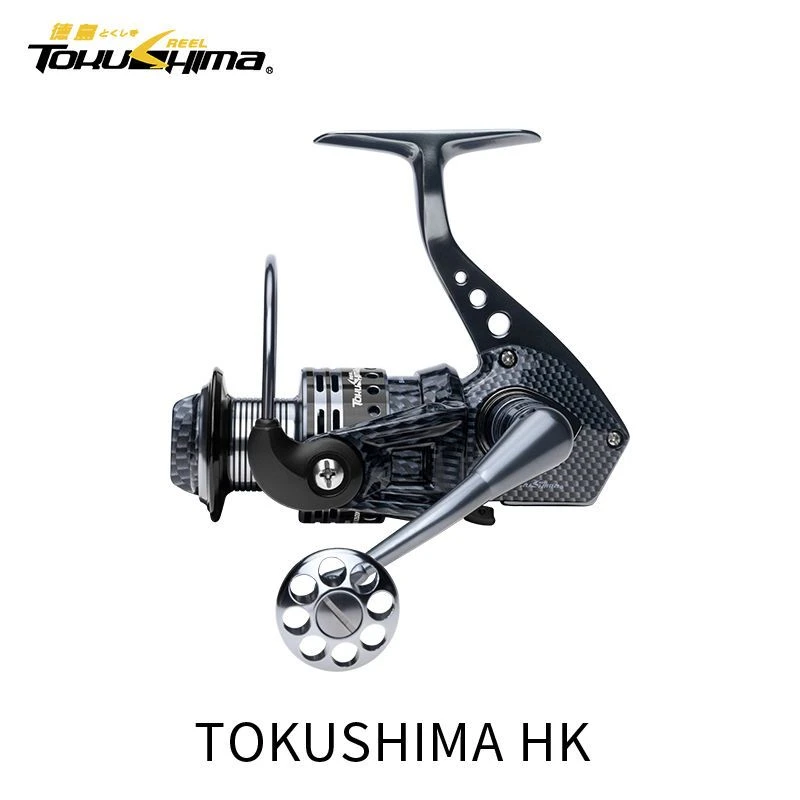 TOKUSHIma/德岛HK一代14轴鱼轮全金属线杯渔轮无间隙纺车轮斜口
