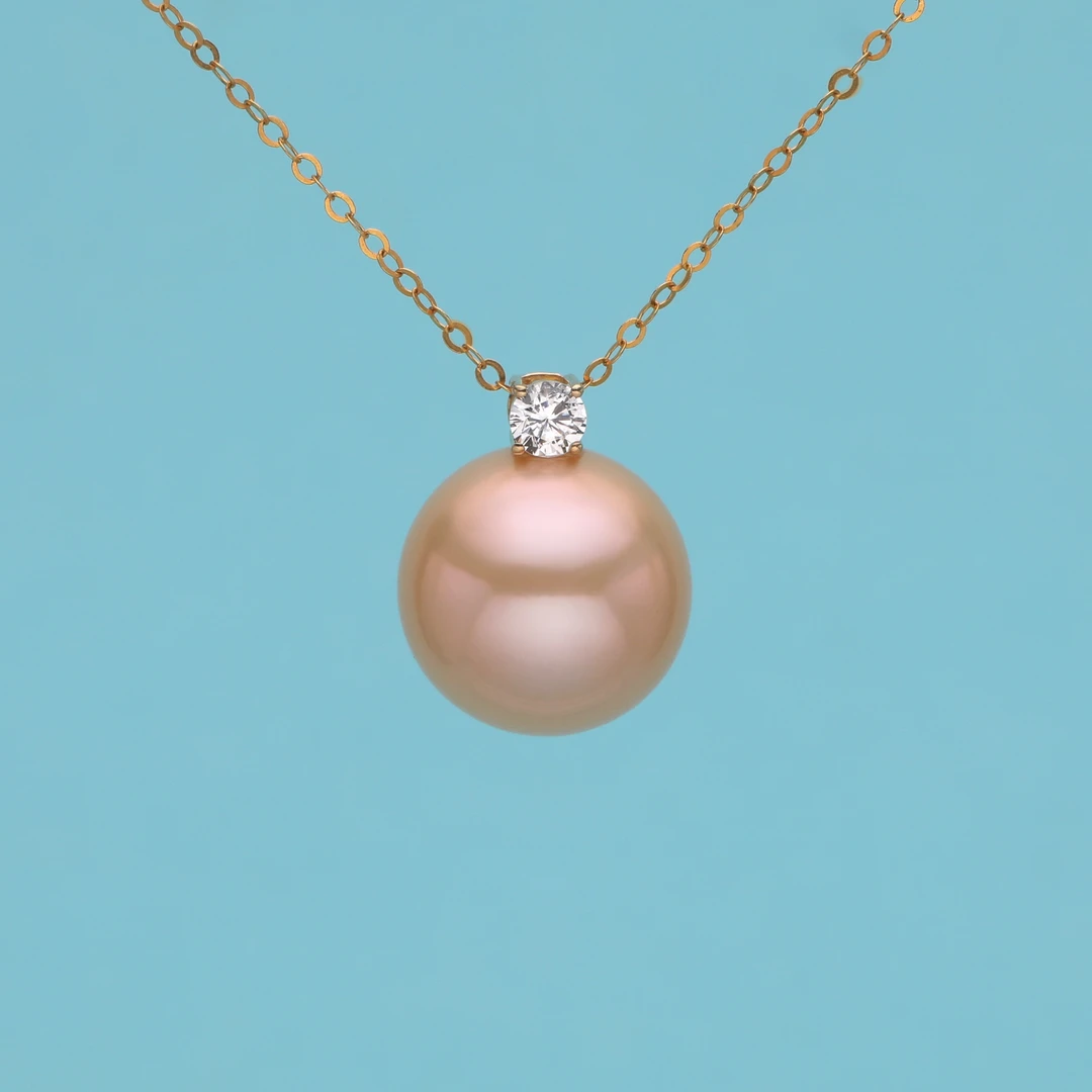 【源头】芈伽勒18k金经典王妃金桔红大颗粒吊坠 C049