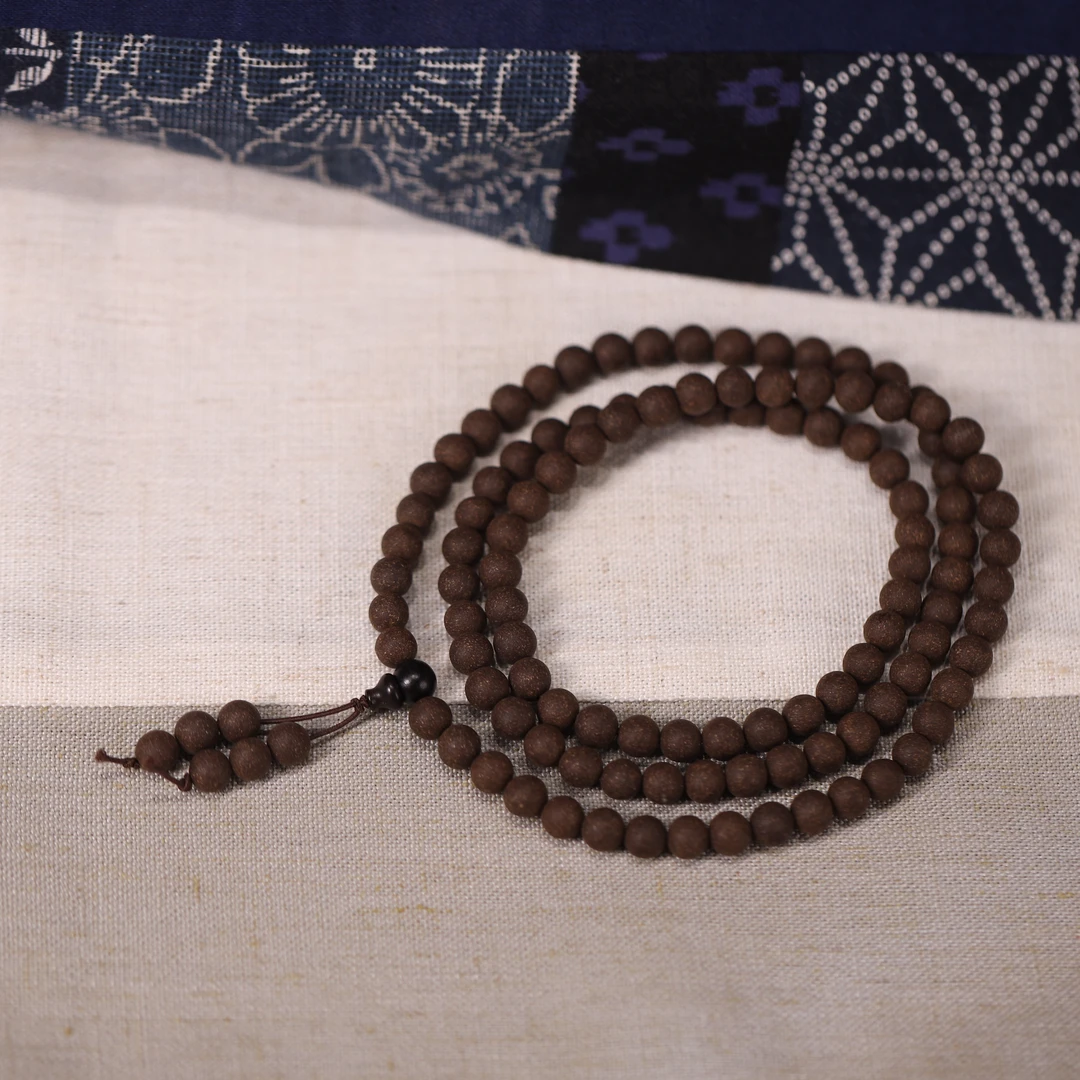 五方真气108颗香珠0.8尺寸手工制作便携熏香 香丸香珠达氏香事