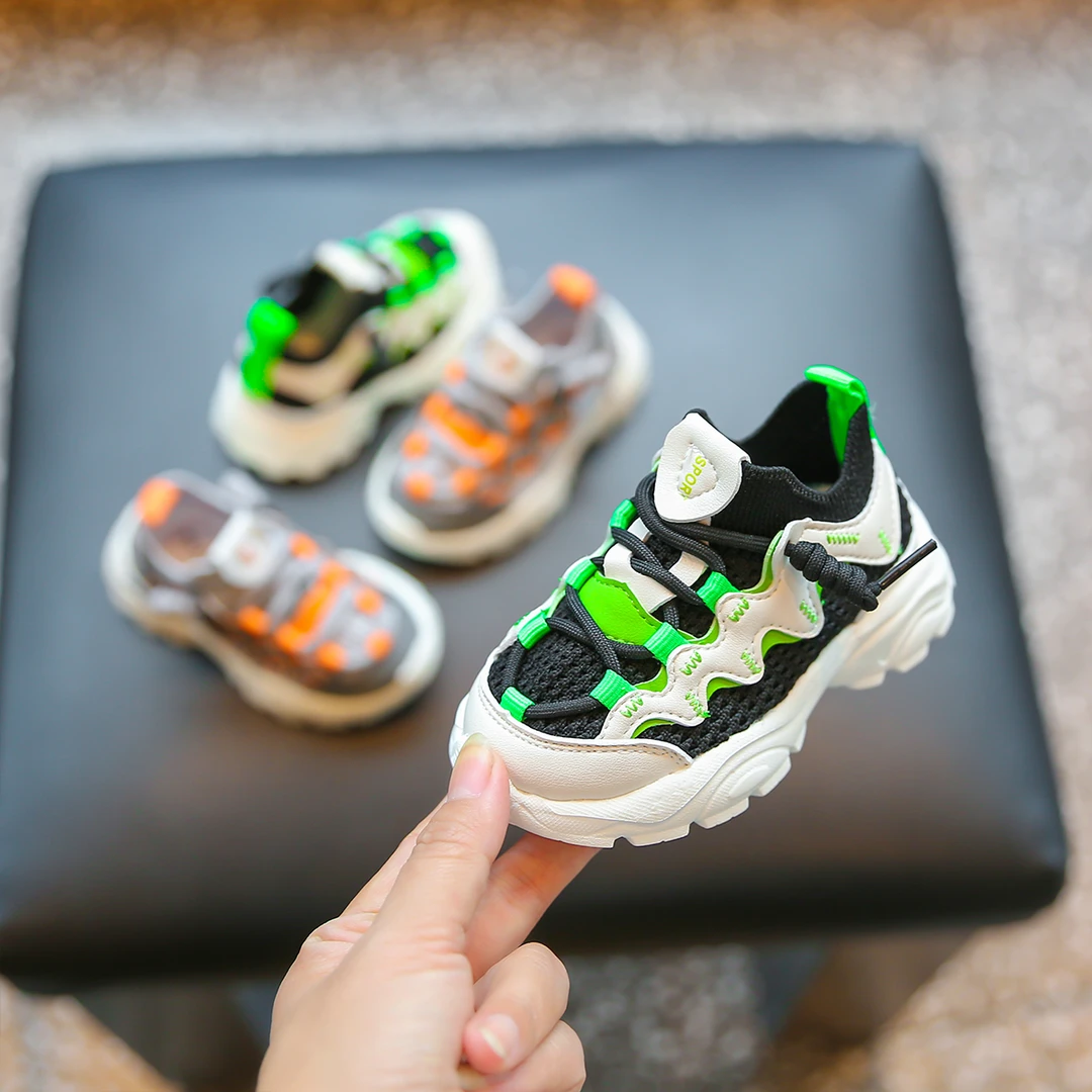 男宝宝鞋子运动鞋夏网面透气儿童学步鞋1一3岁软底防滑一脚蹬网鞋