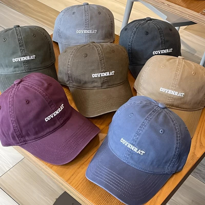 韩版棒球帽女情侣复古简约美式百搭鸭舌帽休闲冬季学生时尚帽子