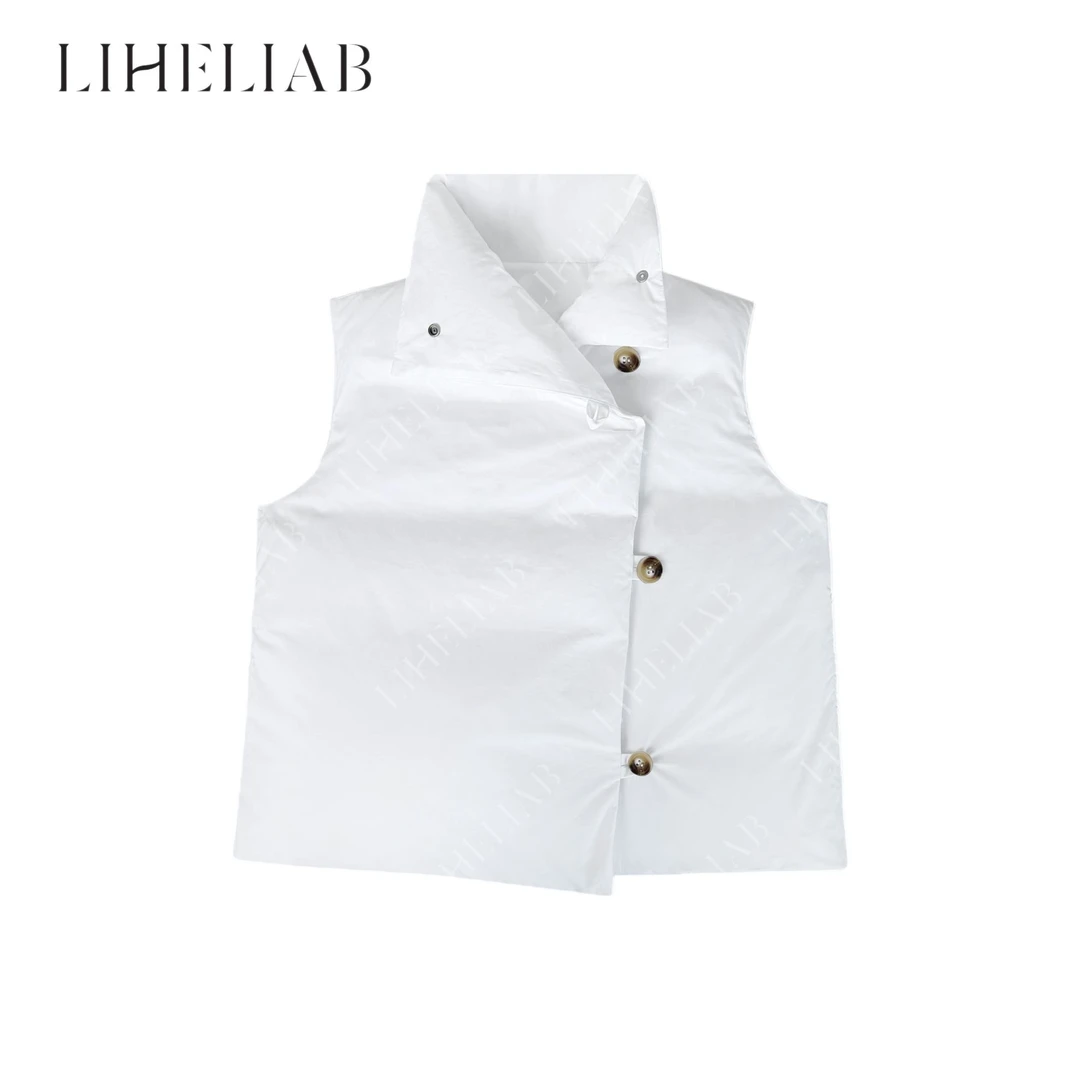 宝儿家 / 高领羽绒马甲 翻领休闲百搭加厚保暖无袖羽绒马甲