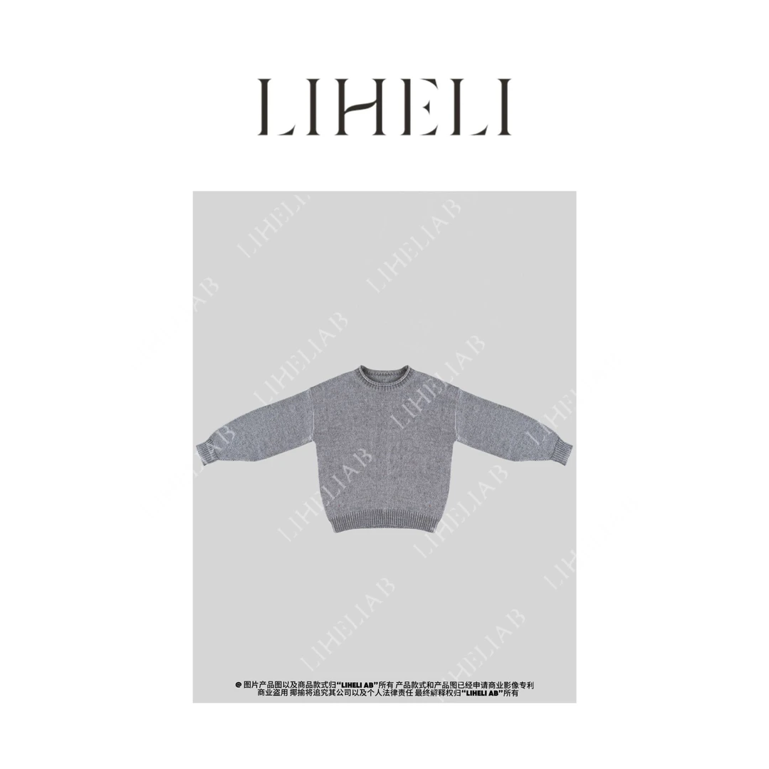 宝儿家 / 高级至尊宝 显瘦优雅随性时尚手感软糯休闲圆领毛衣