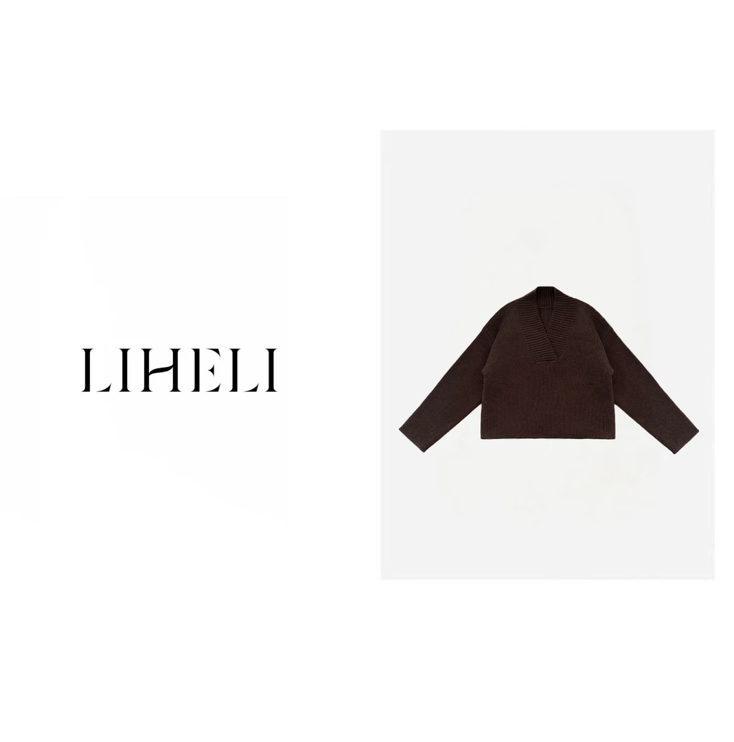 宝儿家-「ED领毛衣」秋冬季百搭套头不规则宝藏衣橱针织衫毛衣外套