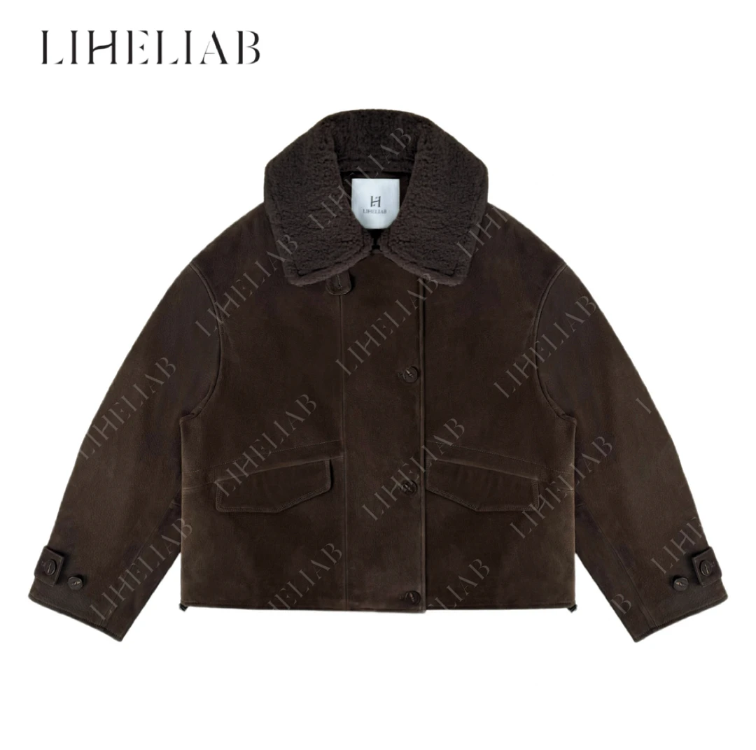 宝儿家 / 羊皮羽绒服 高奢复古时髦可拆卸毛领显瘦百搭鹅绒服