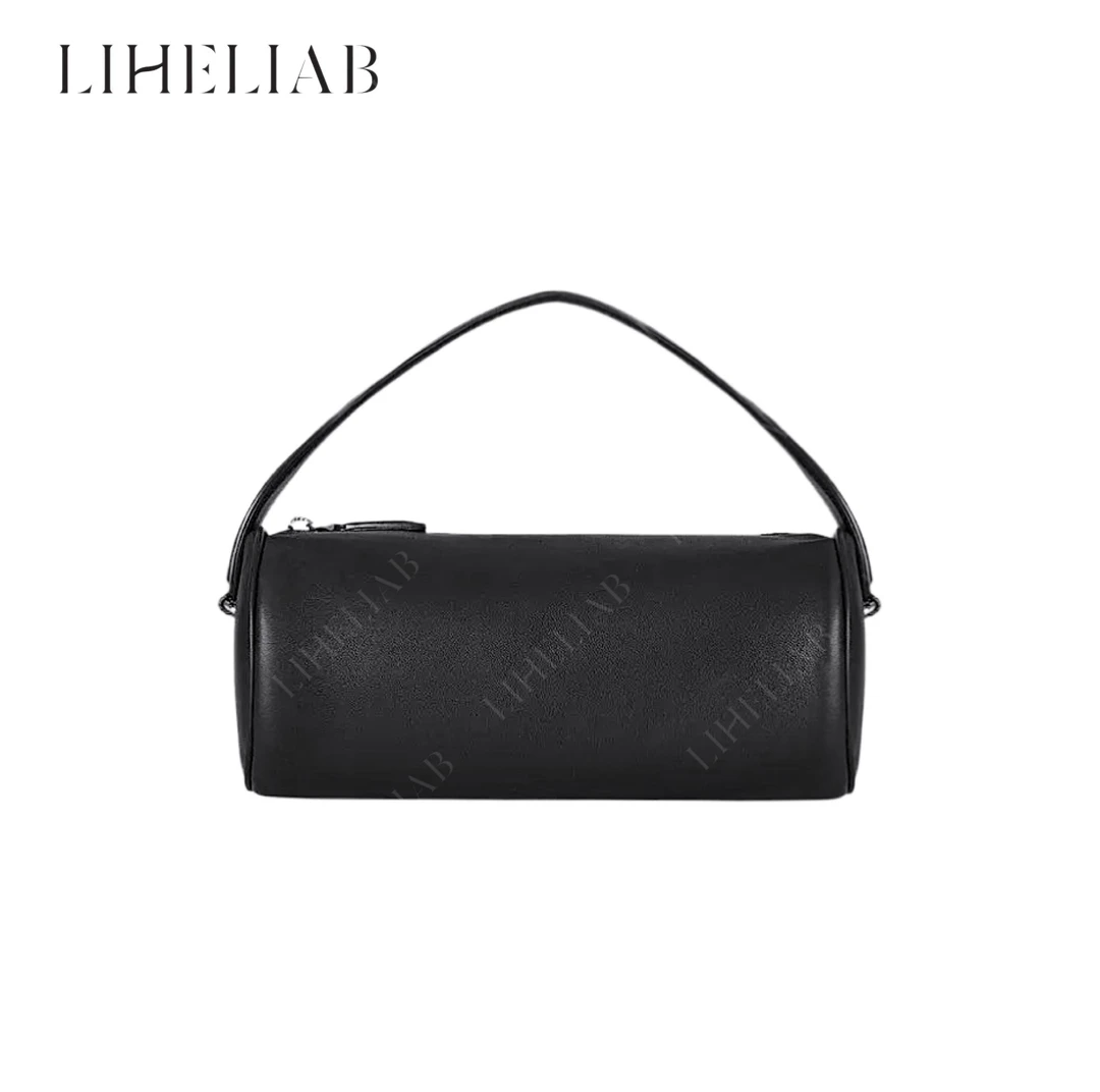 宝儿家 / ROW老钱风枕头包 简约复古小众轻奢圆筒笔袋单肩手提包