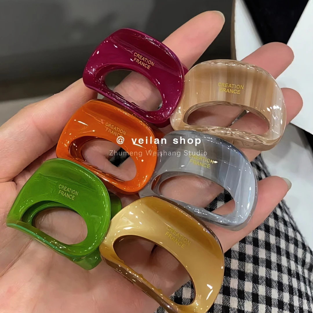 彩色小抓夹韩国气质刘海夹子侧边发夹醋酸小号鲨鱼夹多巴胺发卡女