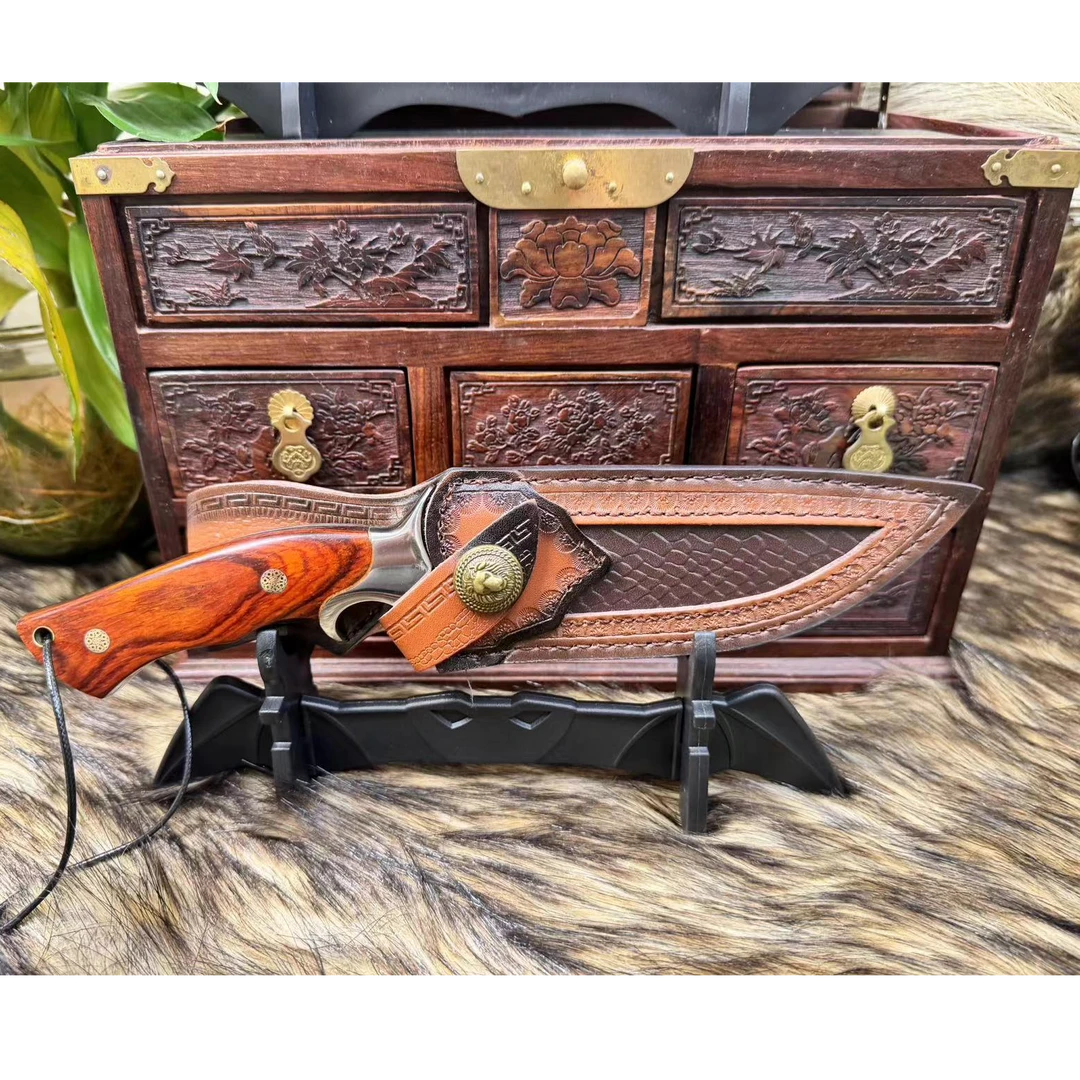 精品定制款手工大马士革家用水果刀