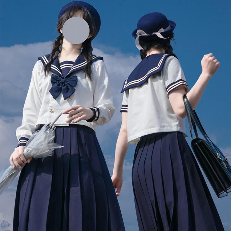 【山川】jk制服裙正版套装不良长裙双排扣基础款全套水手服秋季