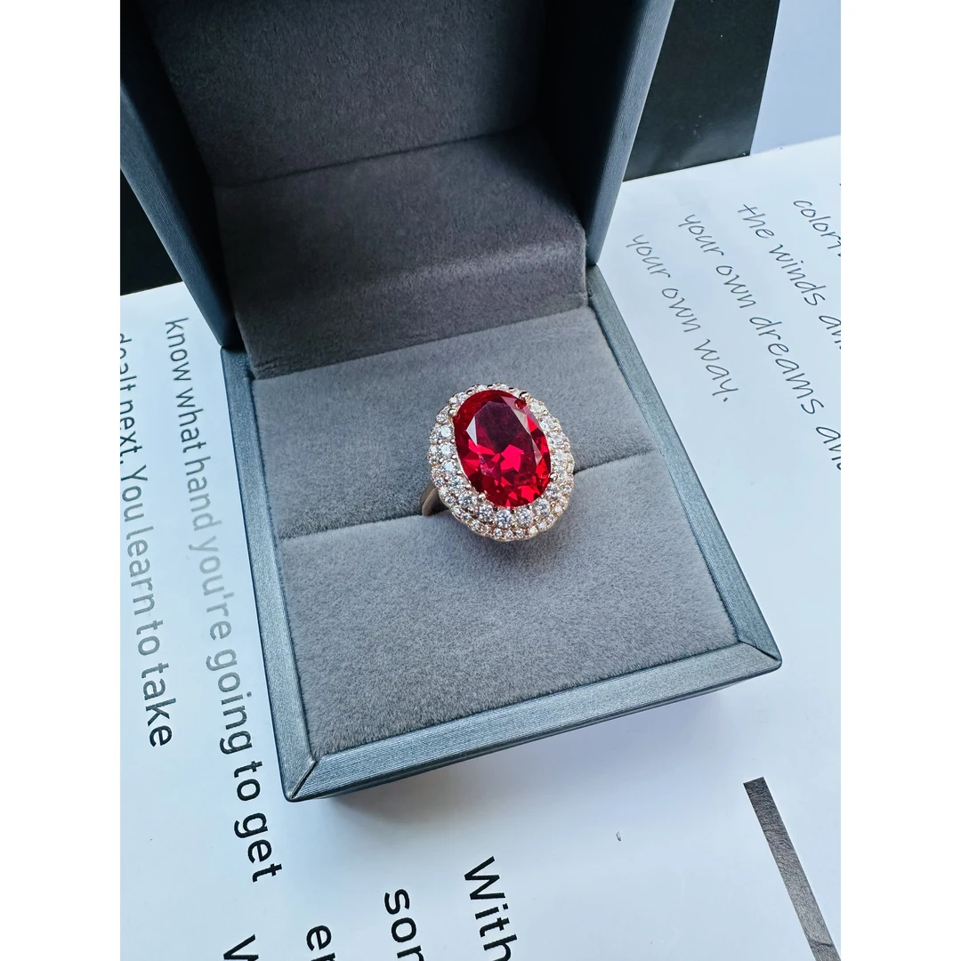 译成戒指[永不熄灭的火焰]温柔红戒指LB001