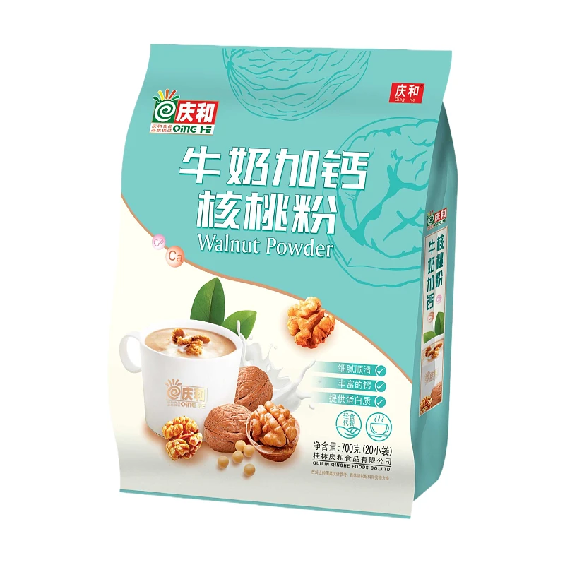 Qing  He/庆和庆和牛奶加钙核桃粉浓香700克小包装营养早餐代餐粉