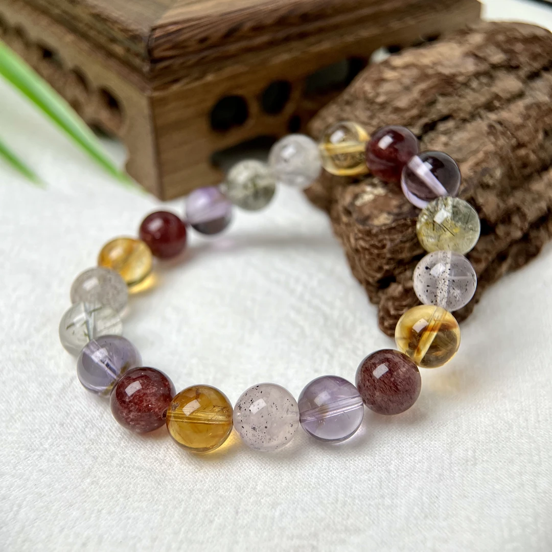 高阶正版 五行多宝水晶单圈6-10mm+合集（平衡五行）