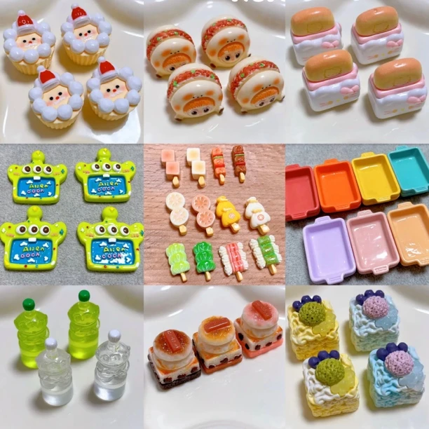 【定制食玩12-4上新】树脂食玩配件DIY手作创意纸杯蛋糕装饰奶油胶