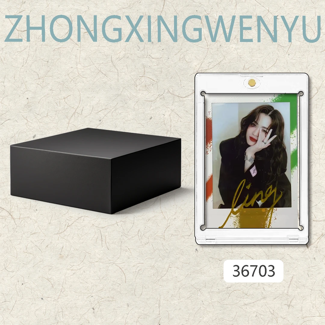 36703【ling】正品签名拍立得相片 涂鸦边框