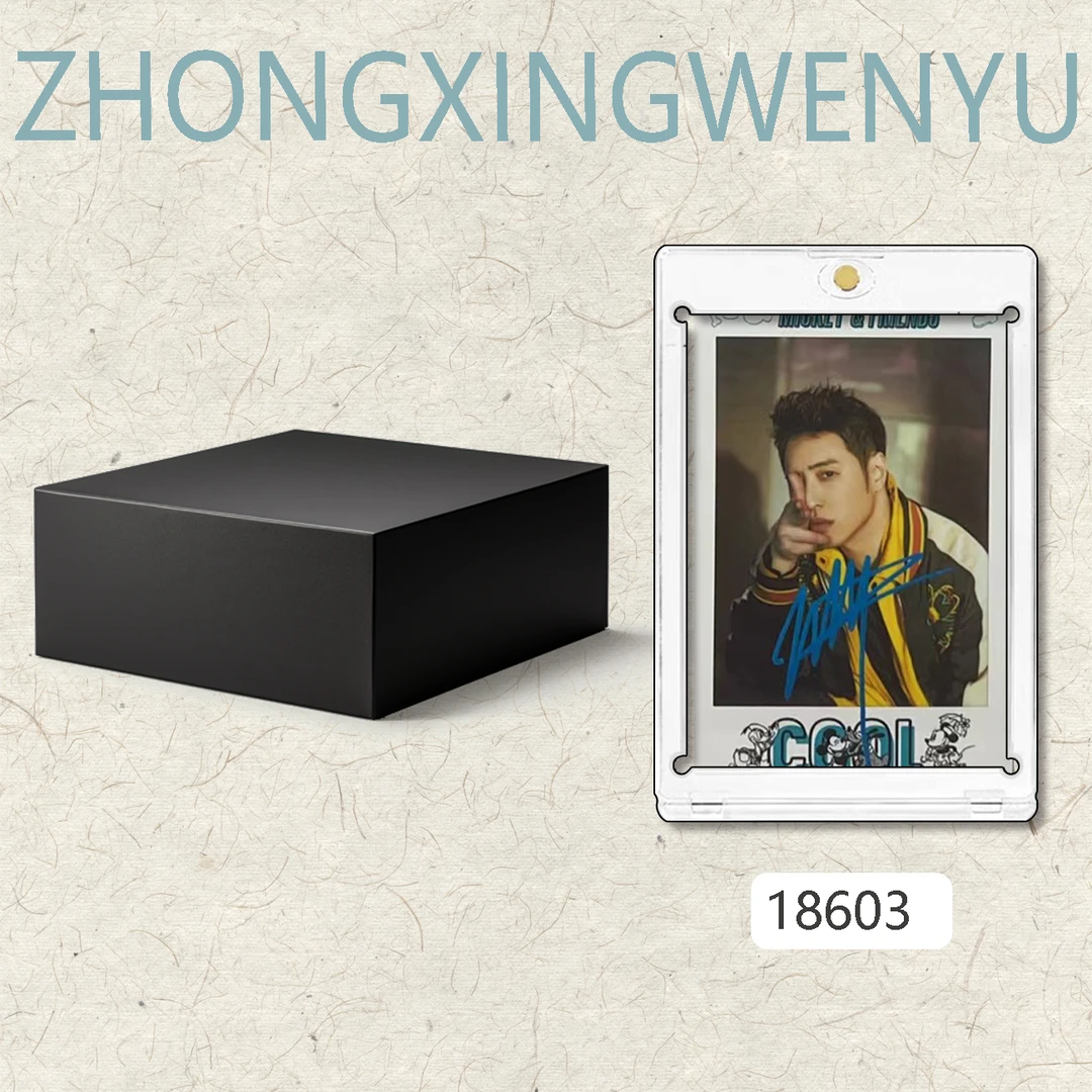 18603【潘玮柏】正品签名拍立得相片 米奇边框