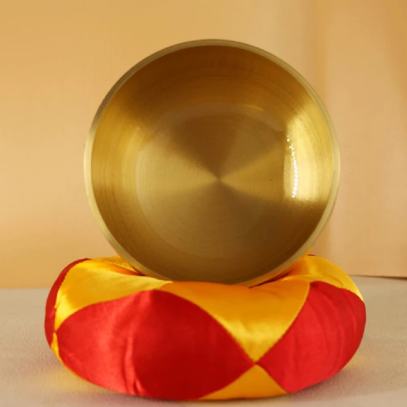 颂钵铜罄黄铜磬铜钵盂静心乐器冥想钵瑜伽钵工艺品铜摆件