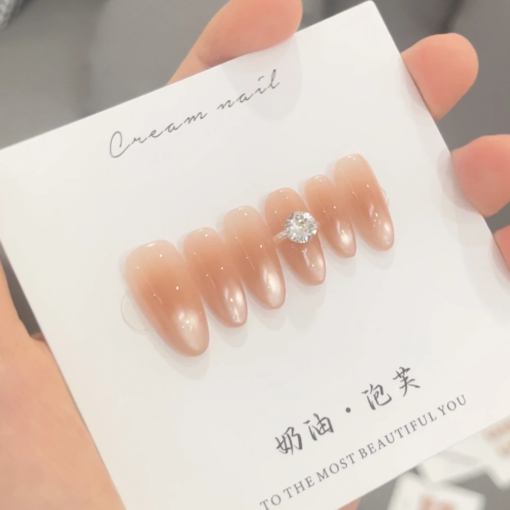 【咏爱】施家华戒指美甲纯手工手工穿戴甲(12个甲片)