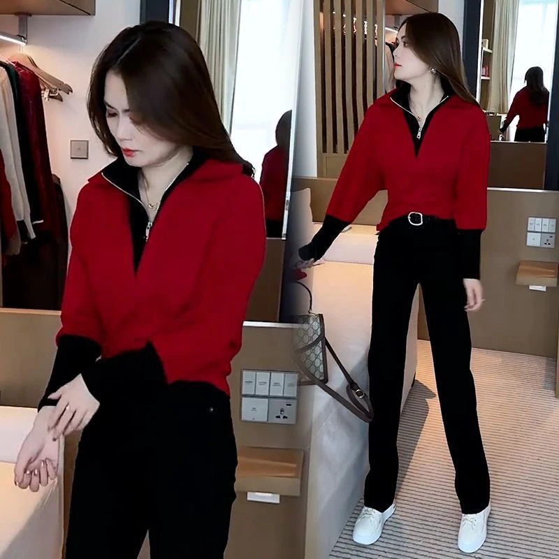 漂亮小衫长袖女打底衫修身显瘦2025秋冬季新款别致加厚保暖上衣服