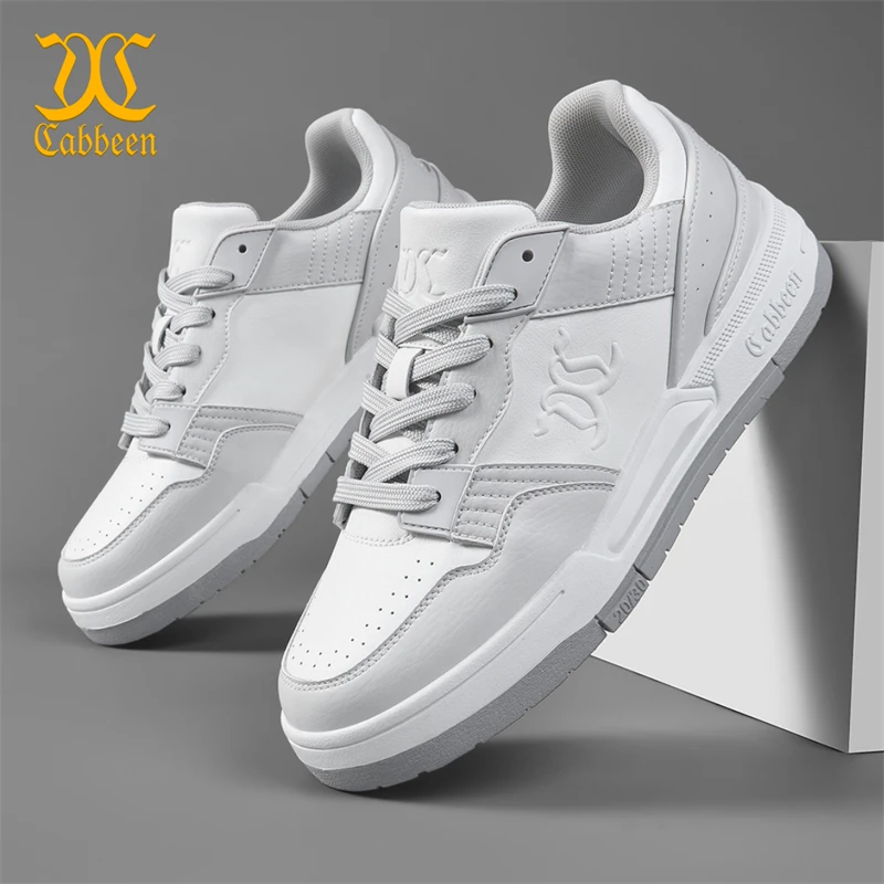 卡宾男鞋正品鞋子男款男士秋季透气不臭脚休闲白色百搭潮鞋小白鞋