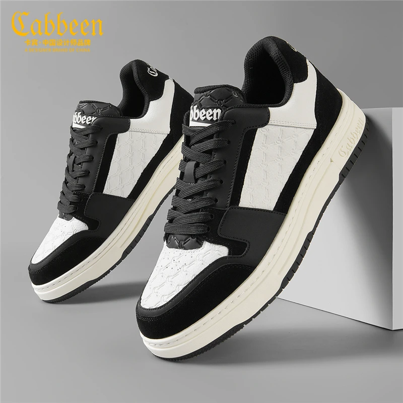【设计师同款】卡宾鞋子男潮鞋中帮男鞋秋季潮牌厚底板鞋男士休闲鞋