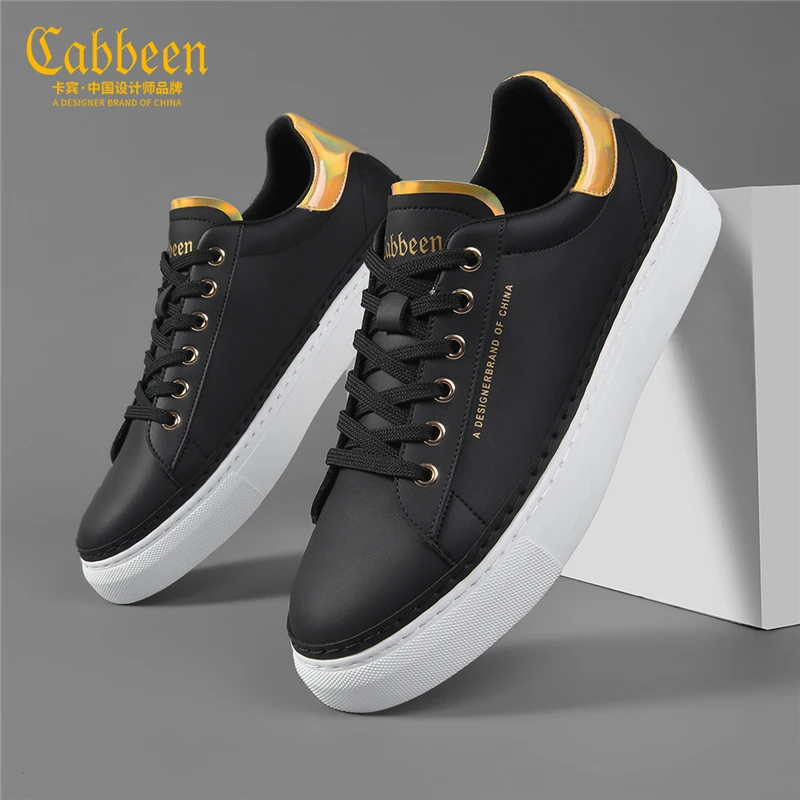 卡宾鞋子男鞋软底鞋男黑色板鞋夏季新款潮流休闲鞋男式休闲鞋子