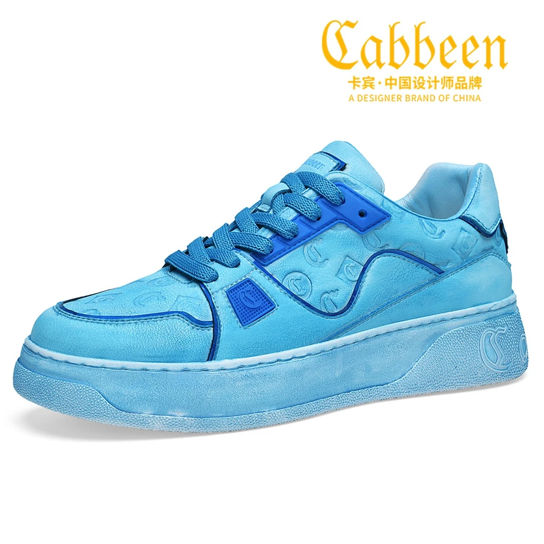 Cabbeen/卡宾脏脏鞋四季低帮板鞋潮流秋季厚底休闲男鞋百搭时尚