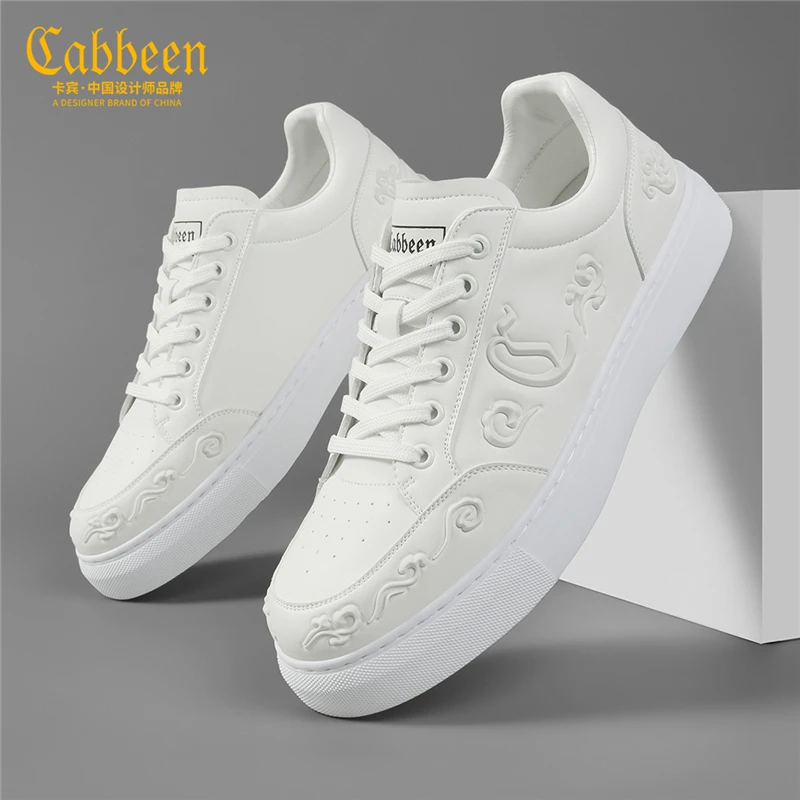 卡宾男生鞋子潮牌小白鞋百搭休闲板鞋男2025新款男鞋白鞋夏季透气