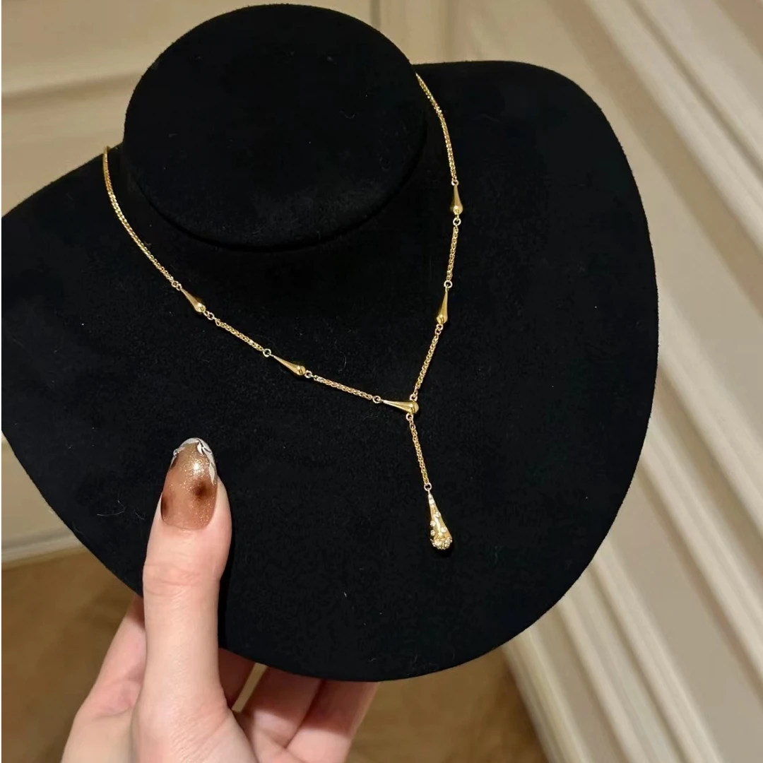 非金属珐琅项链 小众气质项链