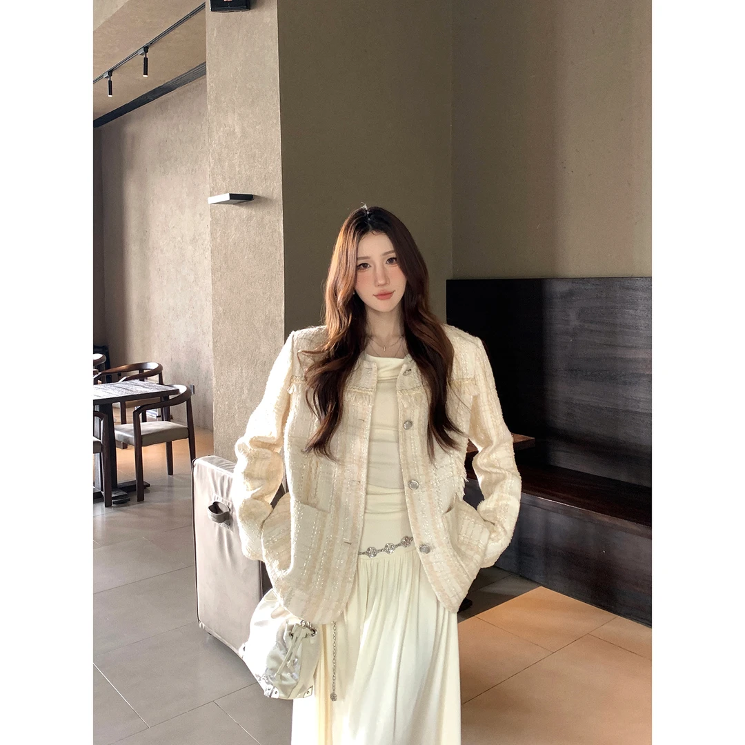 DREAM SEVEN77 气质法式小香风外套秋冬外搭上衣显瘦宽松QD75838