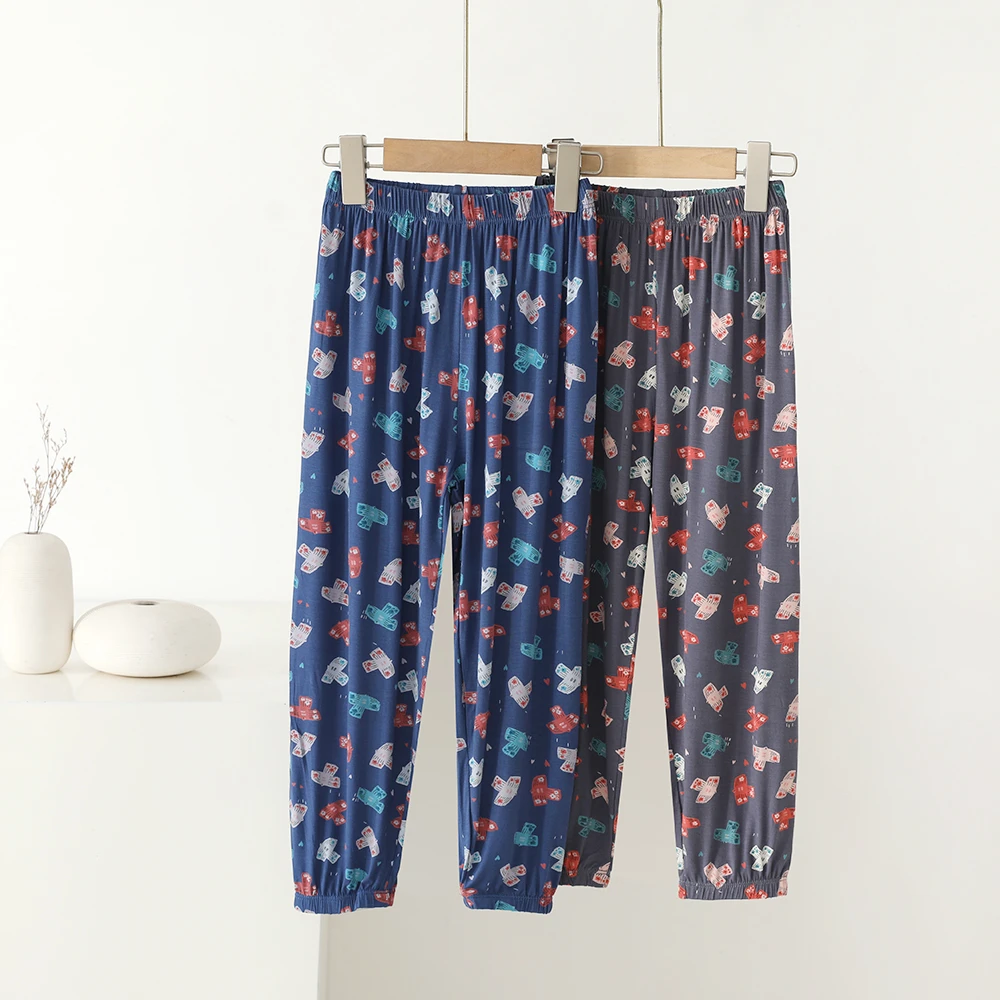 【你好云朵】儿童夏季休闲百搭印花防蚊长裤318013