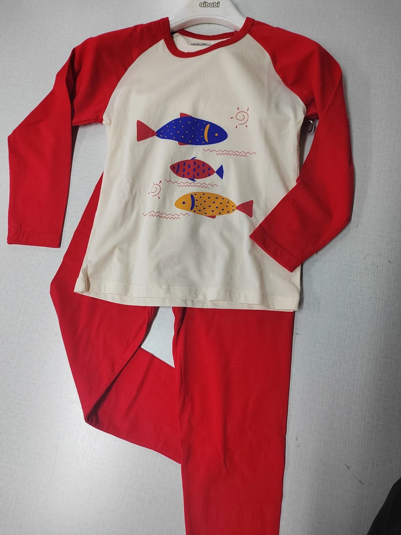 【你好云朵】儿童大红内衣套装男童女童秋衣秋裤352070