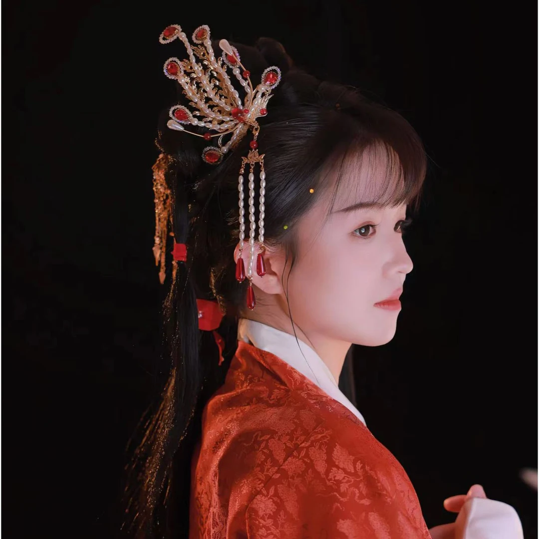 耀如春华九羽凤冠 汉服配饰