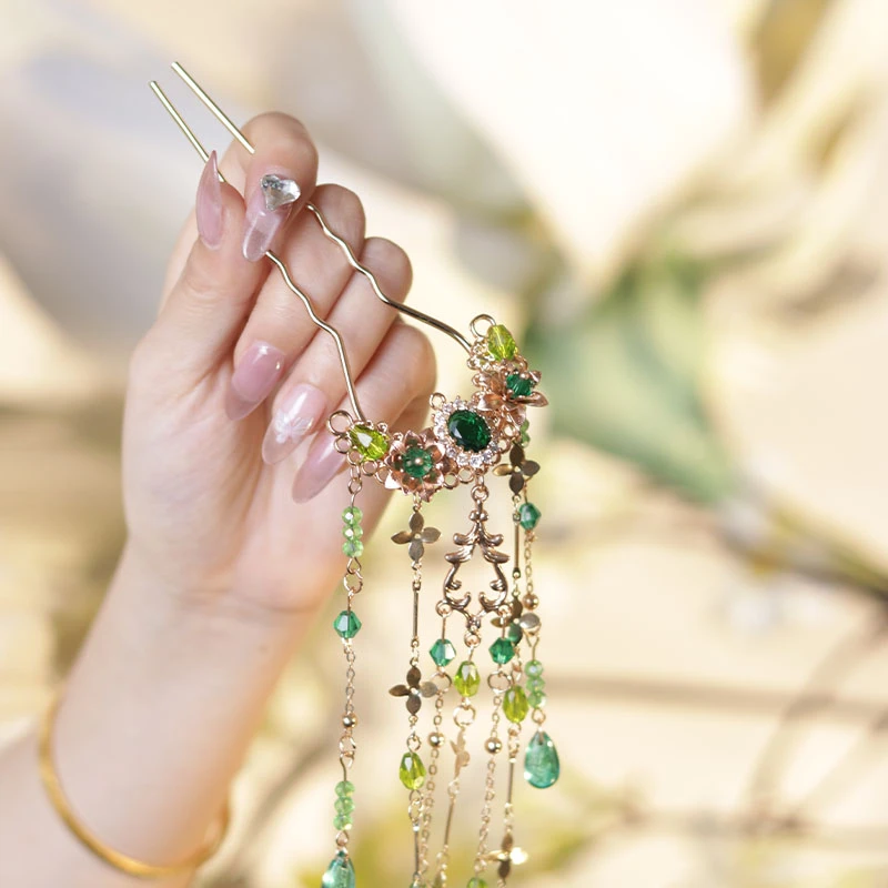 耀如春华清歌发钗 汉服配饰