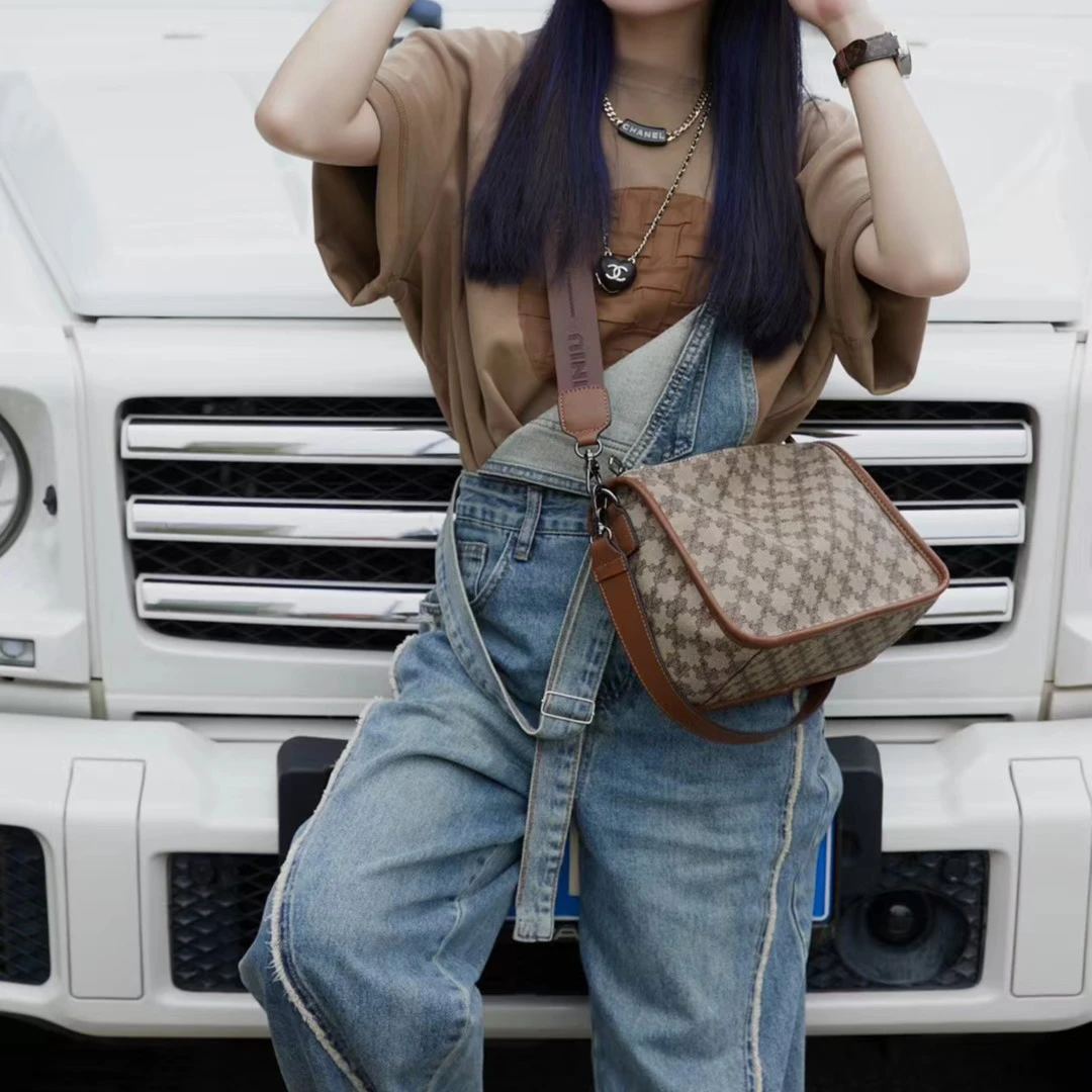 【醉牛】慵懒风单肩托特包 简约百搭休闲斜挎包-6389